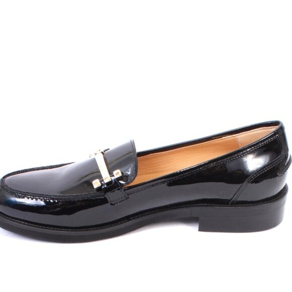 Luca Grossi 857 Black Patent Leather Classic Loafer Flat Shoe - Picture 6 of 8